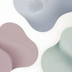 Background with 3 abstract wavy shapes