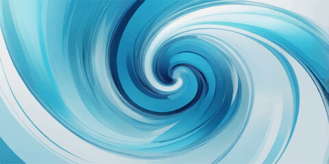 Abstract blue background with a digital water swirl and light spiral vortex creating a motion ripple pattern in a liquid space wallpaper backdrop © RazuAhmed