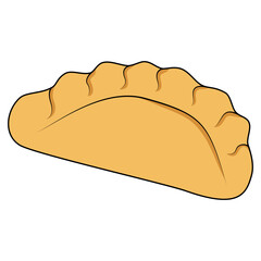 illustration of gyoza dumpling 