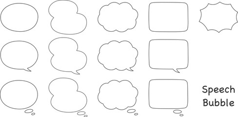 Obraz premium フレーム・吹き出しセット