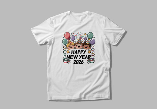Happy New Year T Shirt Design 2026