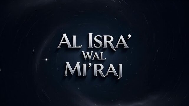 Al Isra' Wal Mi'raj Title Background Video