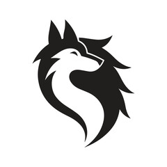 Majestic Wolf Emblem Designed With Strong Minimal Artistic Expression