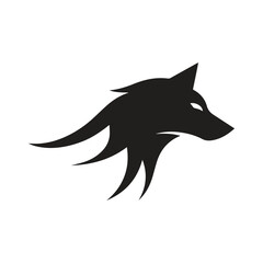 Obraz premium Sharp Angular Wolf Symbol Designed For Innovative Branding Identity