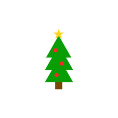 christmas tree on white background