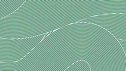 Abstract green line pattern with flowing curved waves and layered contours, ideal for modern backgrounds, textile design, and creative digital artwork.