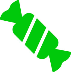 Candy sweets icon in colorful flat line style featuring confection, dessert, treat, bonbon, sugar, snack and related synonym elements for holiday graphics, packaging, party design and decoration