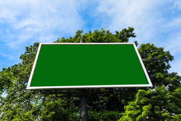 Green Screen Billboard, suitable for mockup