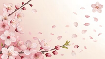 Minimal Petal Border with Empty Central Space for Design Use