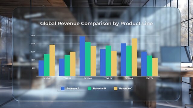 Modern Business Analytics Bar Graph Template