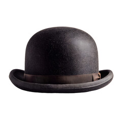 Elegant Classic Bowler Hat in Dark Color for Professional Use