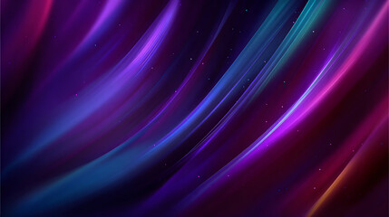 Vibrant abstract background with flowing colors in shades of purple and blue, creating cosmic feel