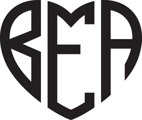 Obraz premium BEA Heart Shape logo.eps