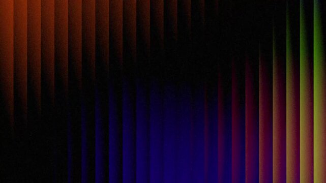 Dispersion light gradient glass strips on abstract background, bright color gradient shape, noise texture poster cover design