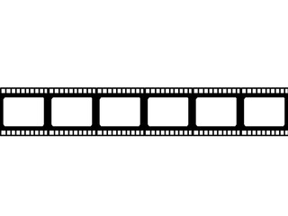 film strip isolated on transparent background