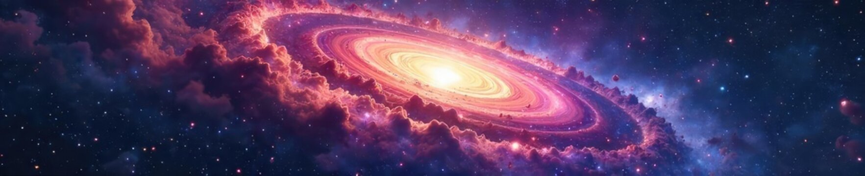 A swirling nebula, cosmic dust, and distant galaxies create a breathtaking celestial panorama, celebrating the vastness of space as a universal month ,  telescope,  red giant,  interstellar medium