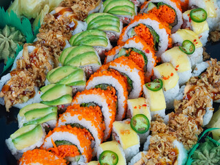 close up on fresh sushi roll  © nd700