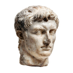 Majestic Ancient Roman Emperor Sculpture Portrait for Historic Art Enthusiasts