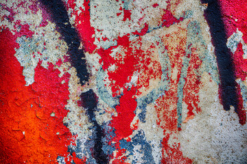 graffiti on the wall, old texture paint ,grunge background	