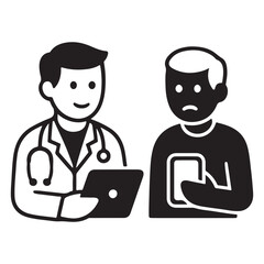 Telemedicine Microphone Doctor Patient Voice Call Icon