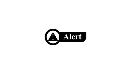 Minimal alert icon, warning symbol, exclamation mark in triangle, notification sign, danger alert vector illustration, attention indicator, warning UI element, emergency alert design