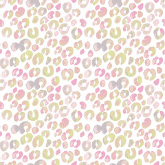 Pastel Leopard Print Pattern