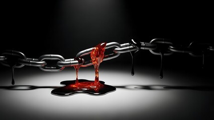 Abstract red liquid splash design symbol in glass for love drink object vector