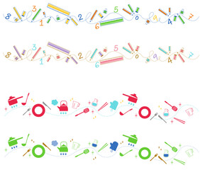 文具とキッチン用品のデコレーションライン