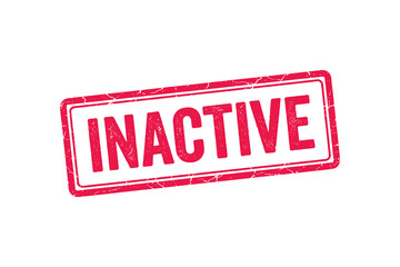 Inactive stamp sign, inactive label, inactive tag, inactive symbol, inactive sticker, inactive badge