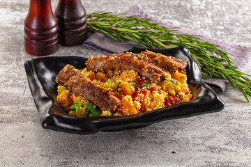 Couscous with ribs and vegetables