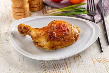 Roasted tasty hot chicken leg