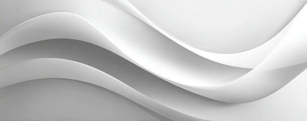 Wavy white shapes with shadow