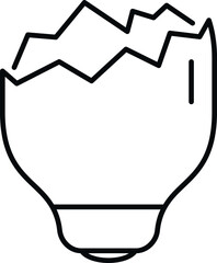 Broken egg shell representing hatching, birth, and new beginnings