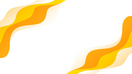 Abstract Orange-yellow and white background with wave shapes, fluid dynamic wallpaper, suitable for templates, sale banners, business ads, events, presentations, web, and pages