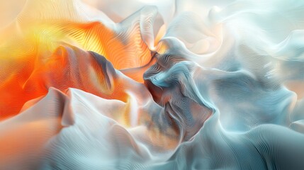 Abstract flowing shapes and textures