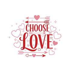 Valentine love greeting card illustration with heart decoration and vintage design