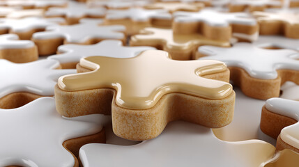 Christmas gingerbread cookies star