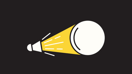 Megaphone icon with sound waves flat vector illustration for announcement and promotion isolated on 