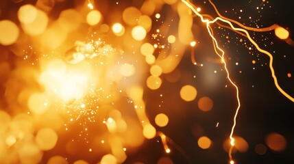 Abstract golden light explosion illustration