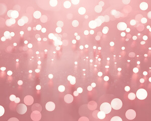 Soft Pink Background with Numerous Glowing White and Pink Bokeh Lights and Reflections image photo
