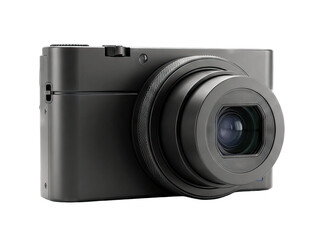 Modern Digital Camera Isolated on White Background