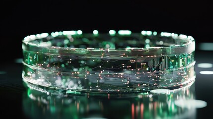 Abstract futuristic ring element