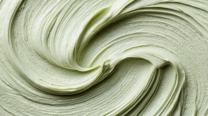 A large, close-up texture of creamy lotion smeared across a smooth surface