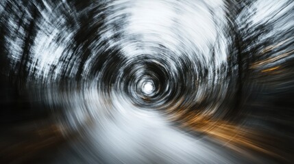 Abstract swirl of light and movement