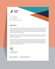 Professional Corporate Letterhead Template Design