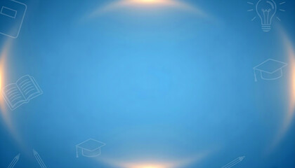 Blue Gradient School Theme Background Template