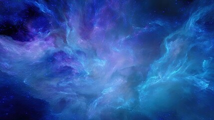 Vibrant Colorful Space Nebula