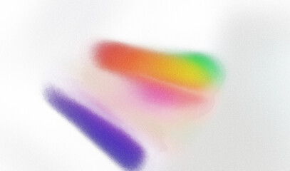 A photograph of abstract rainbow light patterns cast on a plain background.