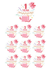 周年記念アイコン　イラスト