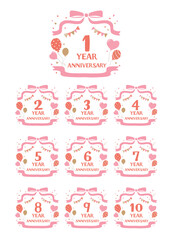 周年記念アイコン　イラスト